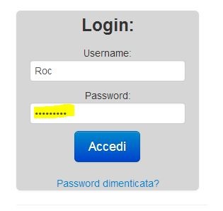 password salvata